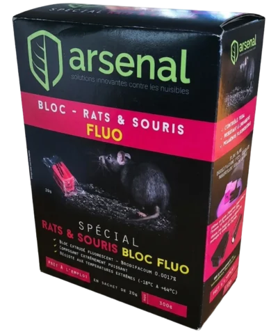 ARSENAL - Bloc Fluo rat et souris (17ppm)
